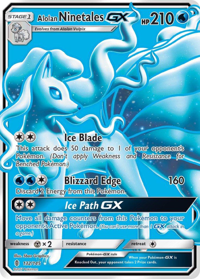 Carte Pokémon: Alolan Ninetales GX [Feunard d'Alola GX]