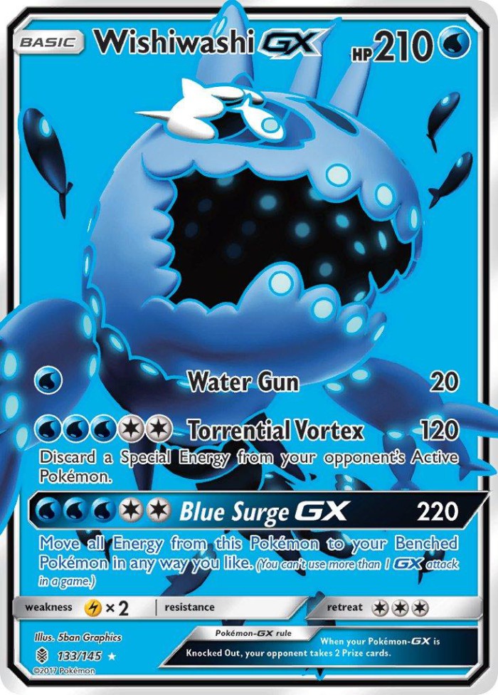 Carte Pokémon: Wishiwashi GX [Froussardine GX]