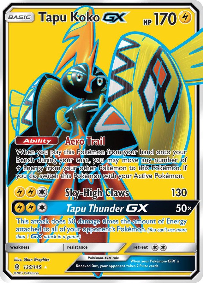 Carte Pokémon: Tapu Koko GX [Tokorico GX]