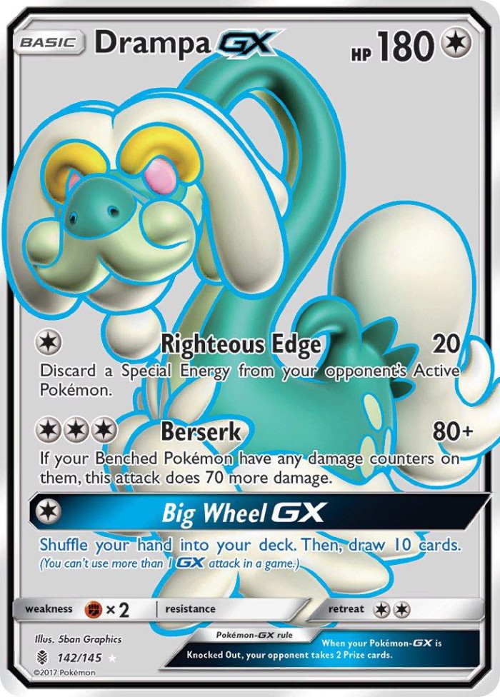 Carte Pokémon: Drampa GX [Draïeul GX]