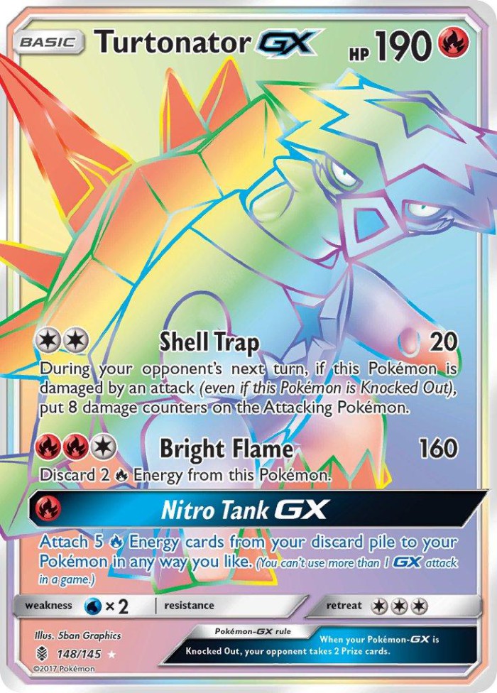 Carte Pokémon: Turtonator GX [Boumata GX]