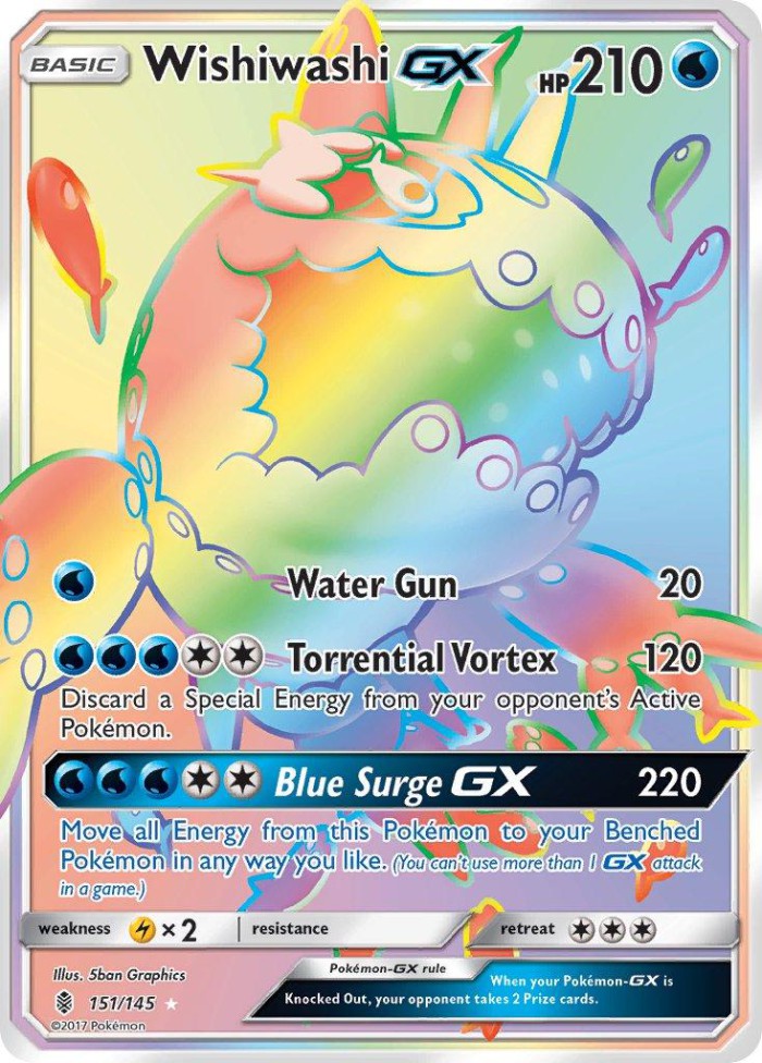 Carte Pokémon: Wishiwashi GX [Froussardine GX]