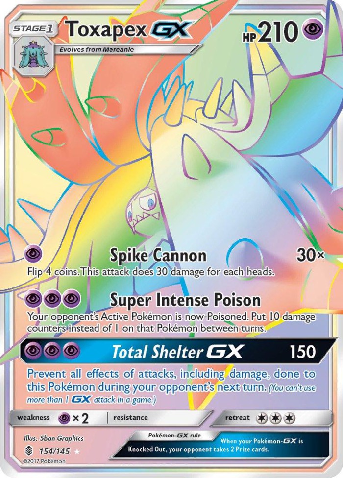 Carte Pokémon: Toxapex GX [Prédastérie GX]