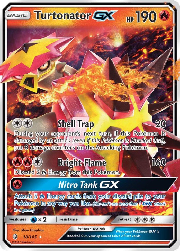 Carte Pokémon: Turtonator GX [Boumata GX]