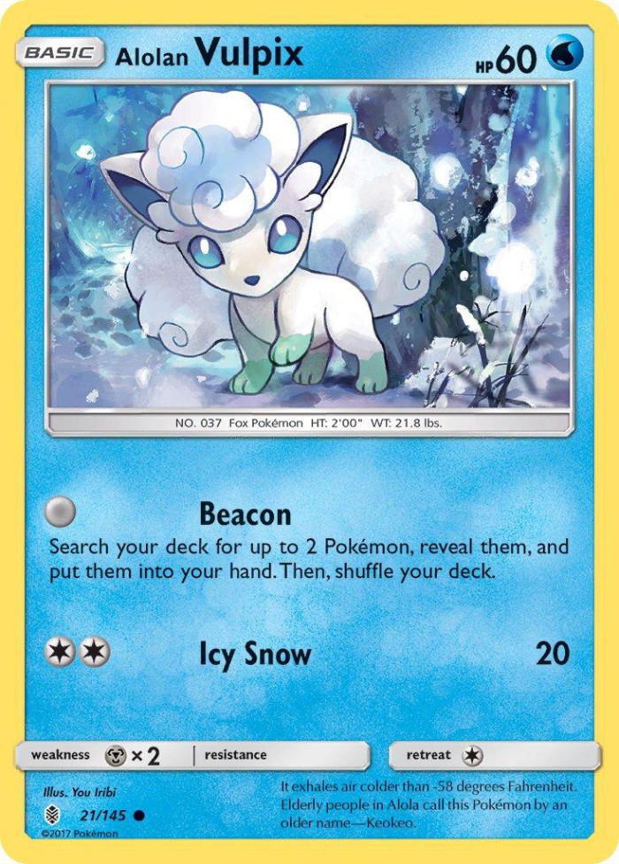 Carte Pokémon: Alolan Vulpix [Goupix d'Alola]