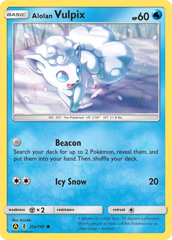 Carte Pokémon: Alolan Vulpix [Goupix d'Alola]