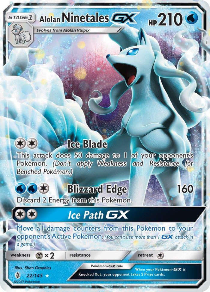 Carte Pokémon: Alolan Ninetales GX [Feunard d'Alola GX]