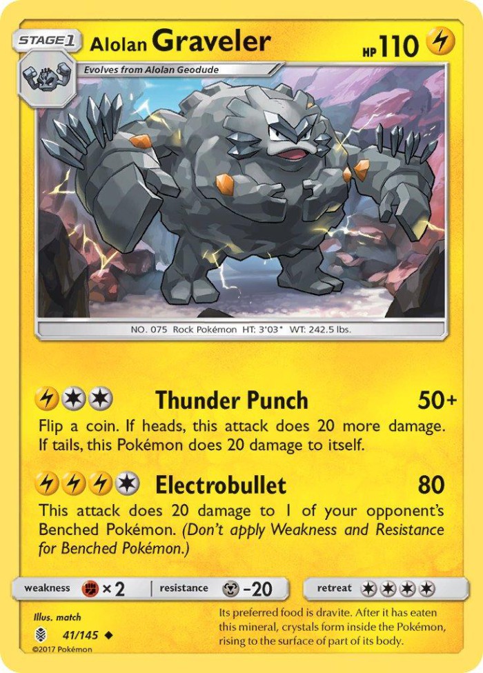 Carte Pokémon: Alolan Graveler [Gravalanch d'Alola]