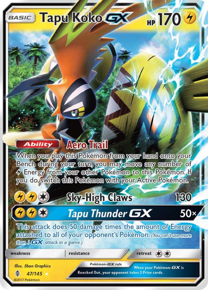 Carte Pokémon: Tapu Koko GX [Tokorico GX]