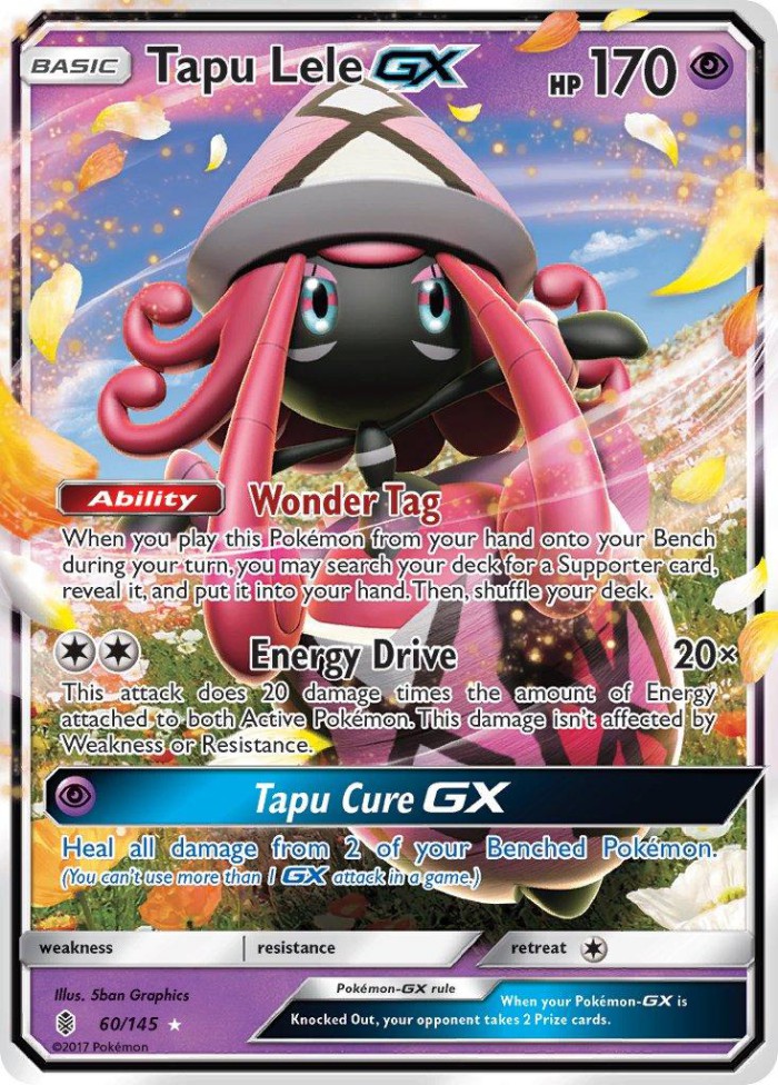 Carte Pokémon: Tapu Lele GX [Tokopiyon GX]