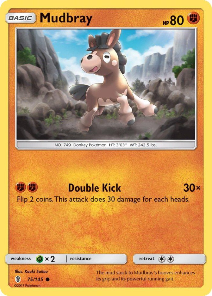 Carte Pokémon: Mudbray [Tiboudet]