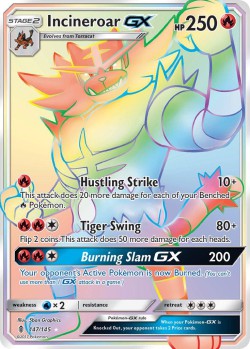 Carte Pokémon: Incineroar GX