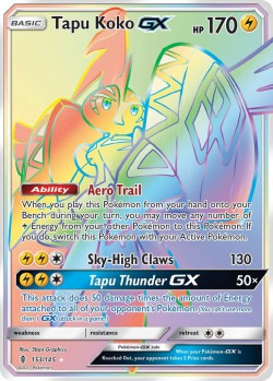 Carte Pokémon: Tapu Koko GX