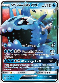 Carte Pokémon: Wishiwashi GX