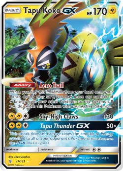 Carte Pokémon: Tapu Koko GX