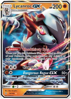 Carte Pokémon: Lycanroc GX