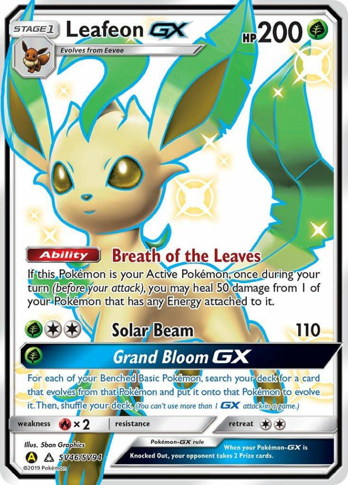 Carte Pokémon: Leafeon GX [Phyllali GX]