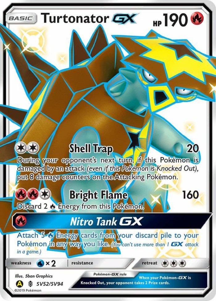 Carte Pokémon: Turtonator GX [Boumata GX]