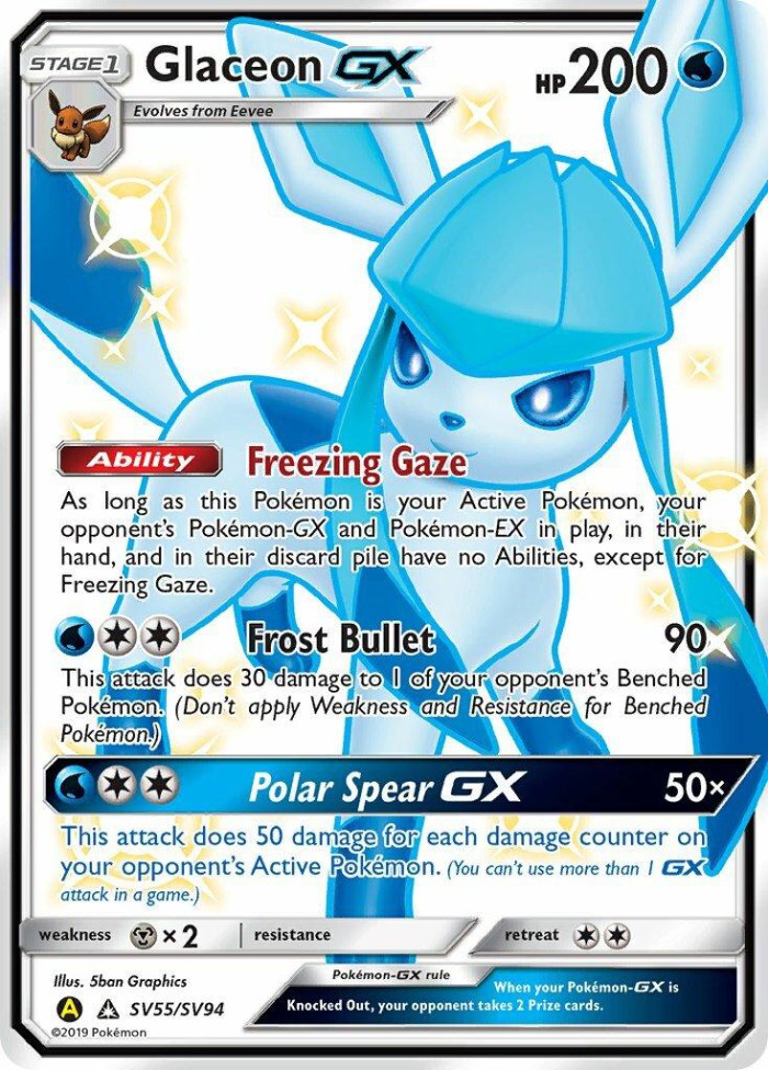 Carte Pokémon: Glaceon GX [Givrali GX]