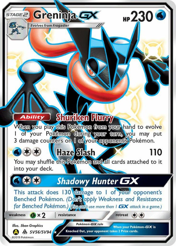 Carte Pokémon: Greninja GX [Amphinobi GX]