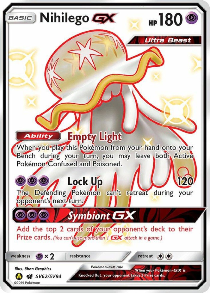 Carte Pokémon: Nihilego GX [Zéroïd GX]