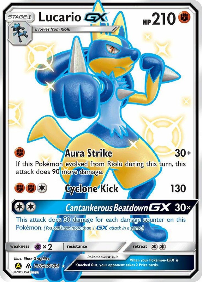 Carte Pokémon: Lucario GX [Lucario GX]