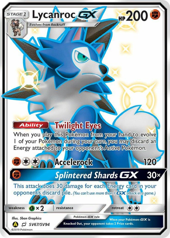 Carte Pokémon: Lycanroc GX [Lougaroc GX]