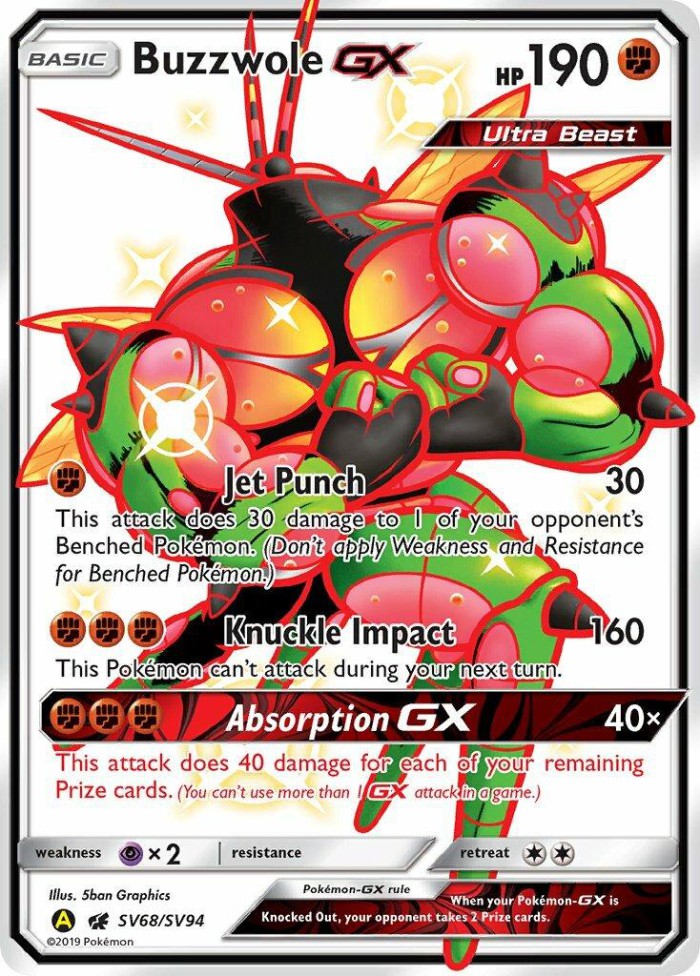 Carte Pokémon: Buzzwole GX [Mouscoto GX]