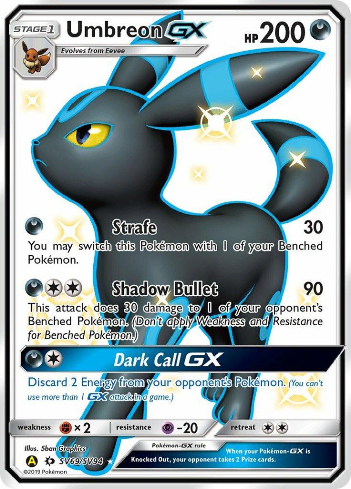 Carte Pokémon: Umbreon GX [Noctali GX]