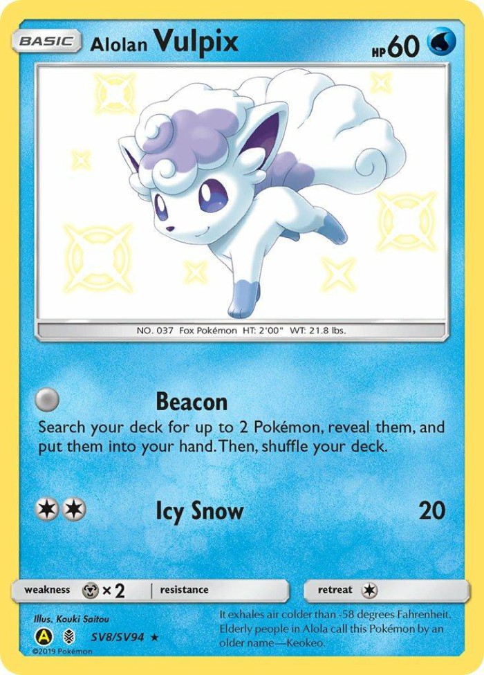 Carte Pokémon: Alolan Vulpix [Goupix d'Alola]