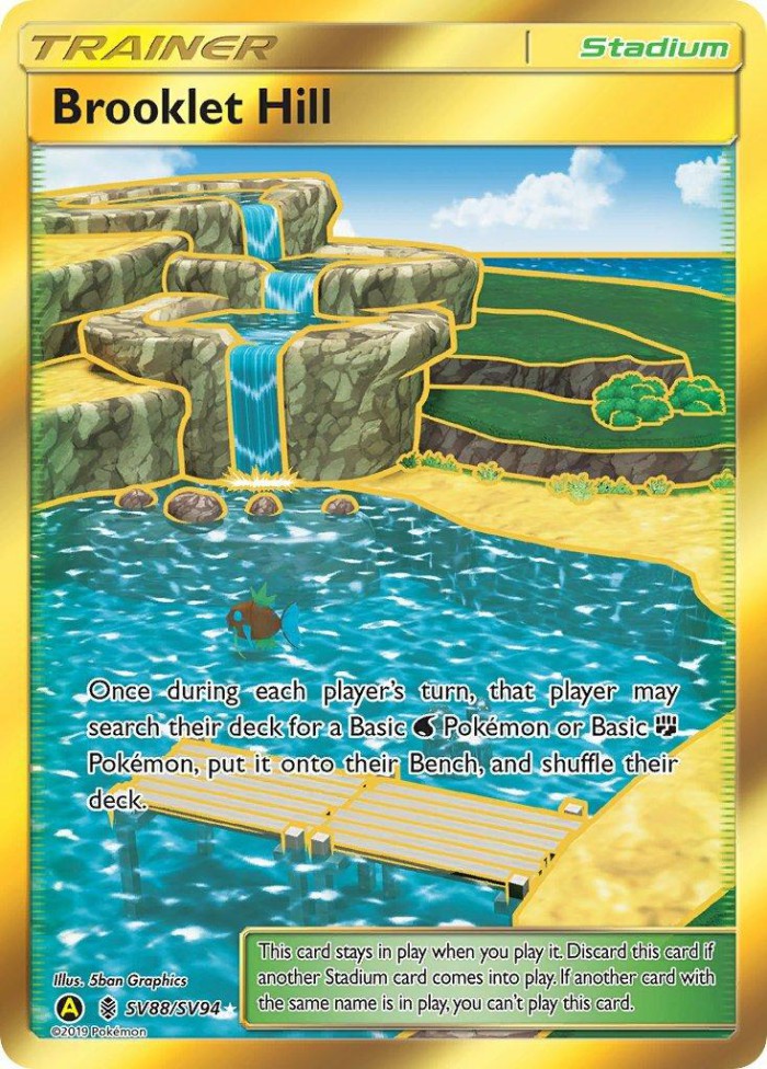 Carte Pokémon: Brooklet Hill [Colline Clapotis]