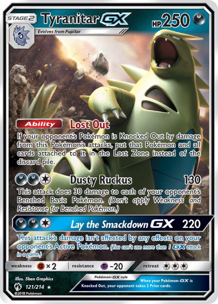 Carte Pokémon: Tyranitar GX [Tyranocif GX]