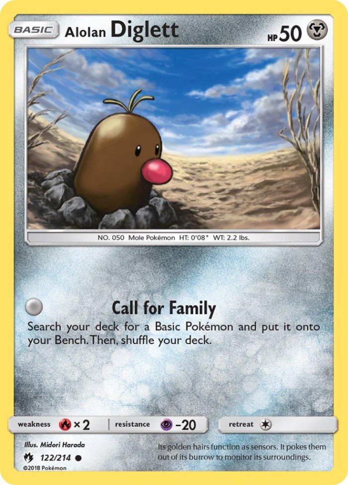 Carte Pokémon: Alolan Diglett [Taupiqueur d'Alola]