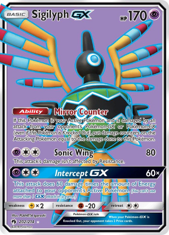 Carte Pokémon: Sigilyph GX [Cryptéro GX]