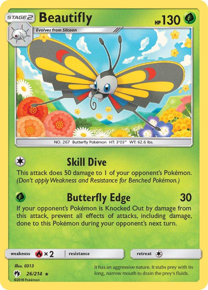 Carte Pokémon: Beautifly [Charmillon]