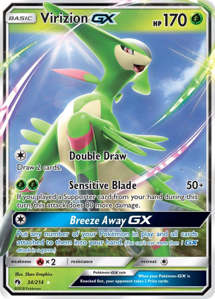 Carte Pokémon: Virizion GX [Viridium GX]