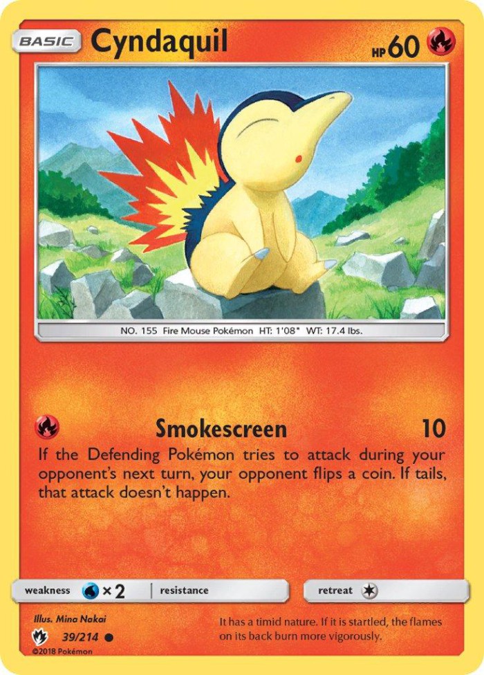 Carte Pokémon: Cyndaquil [Héricendre]