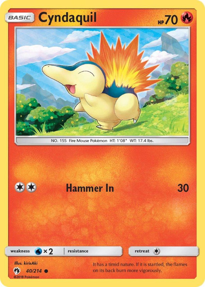 Carte Pokémon: Cyndaquil [Héricendre]