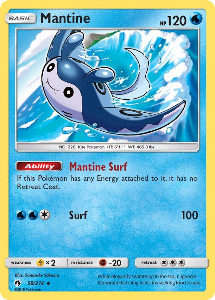 Carte Pokémon: Mantine [Démanta]