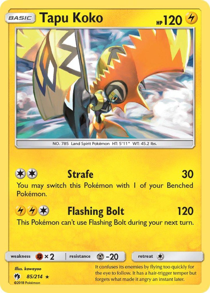 Carte Pokémon: Tapu Koko [Tokorico]