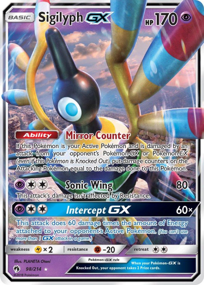 Carte Pokémon: Sigilyph GX [Cryptéro GX]