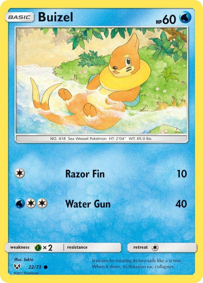 Carte Pokémon: Buizel [Mustébouée]