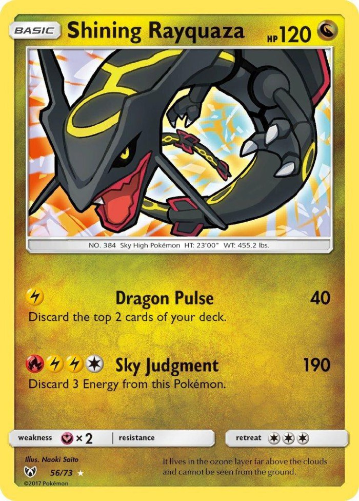 Carte Pokémon: Shining Rayquaza [Rayquaza Brillant]