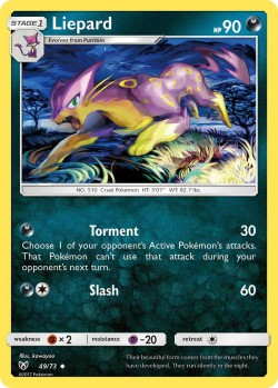 Carte Pokémon: Liepard