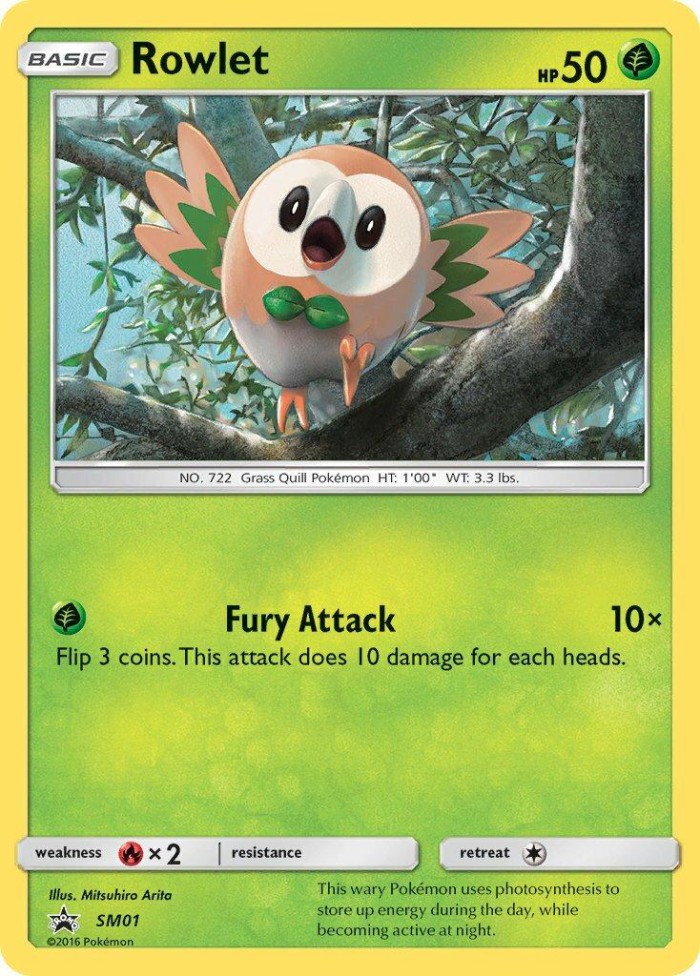 Carte Pokémon: Rowlet [Brindibou]