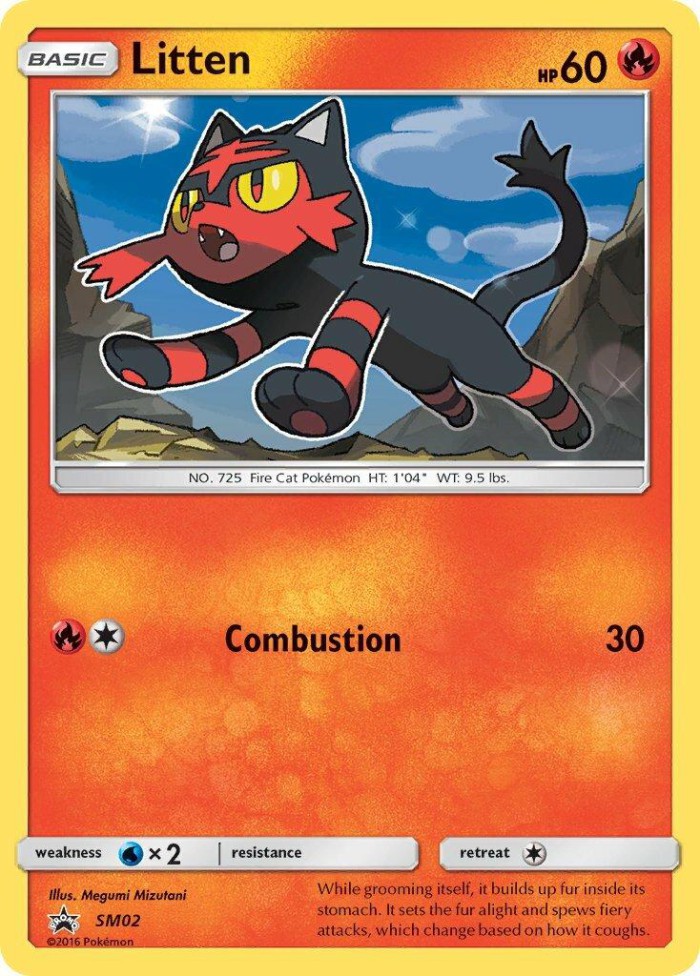 Carte Pokémon: Litten [Flamiaou]