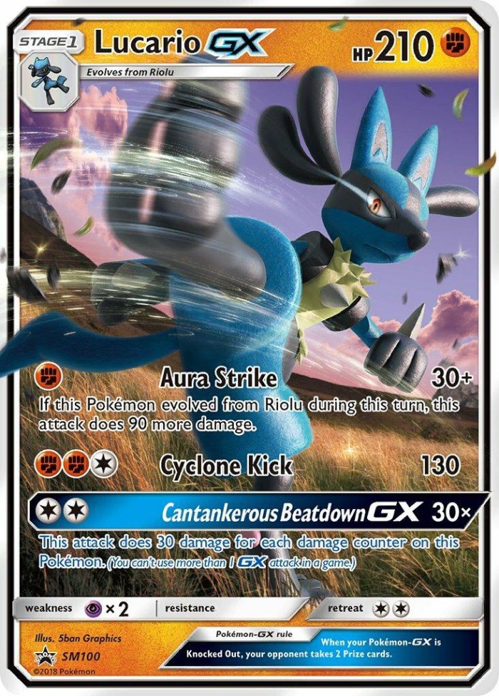 Carte Pokémon: Lucario GX [Lucario GX]