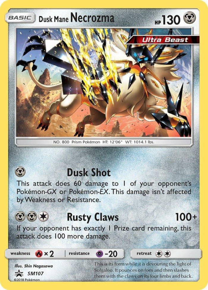 Carte Pokémon: Dusk Mane Necrozma [Necrozma Crinière du Couchant]