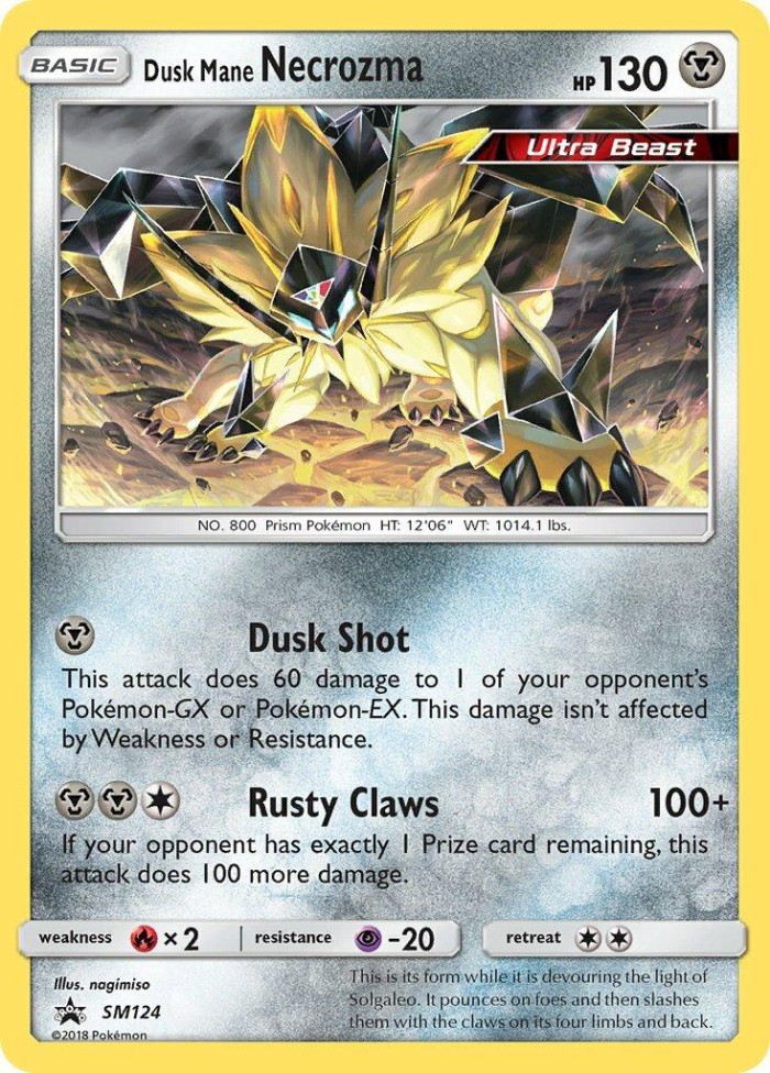 Carte Pokémon: Dusk Mane Necrozma [Necrozma Crinière du Couchant]