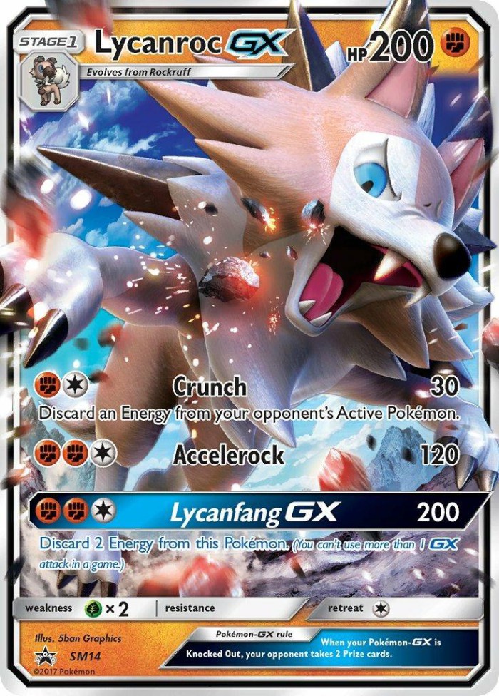 Carte Pokémon: Lycanroc GX [Lougaroc GX]